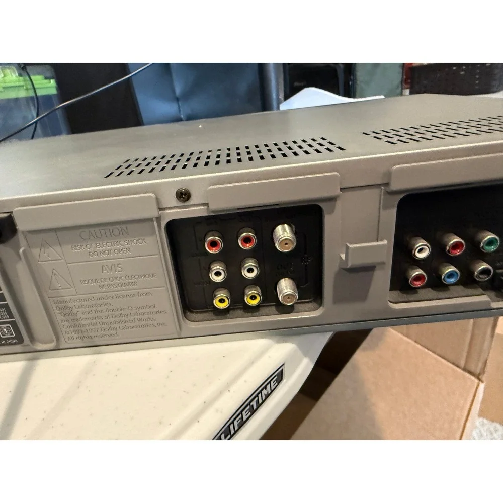 Sony SLV-D251P DVD VCR‎ Combo Player Progressive Scan Stereo Silver FOR PARTS